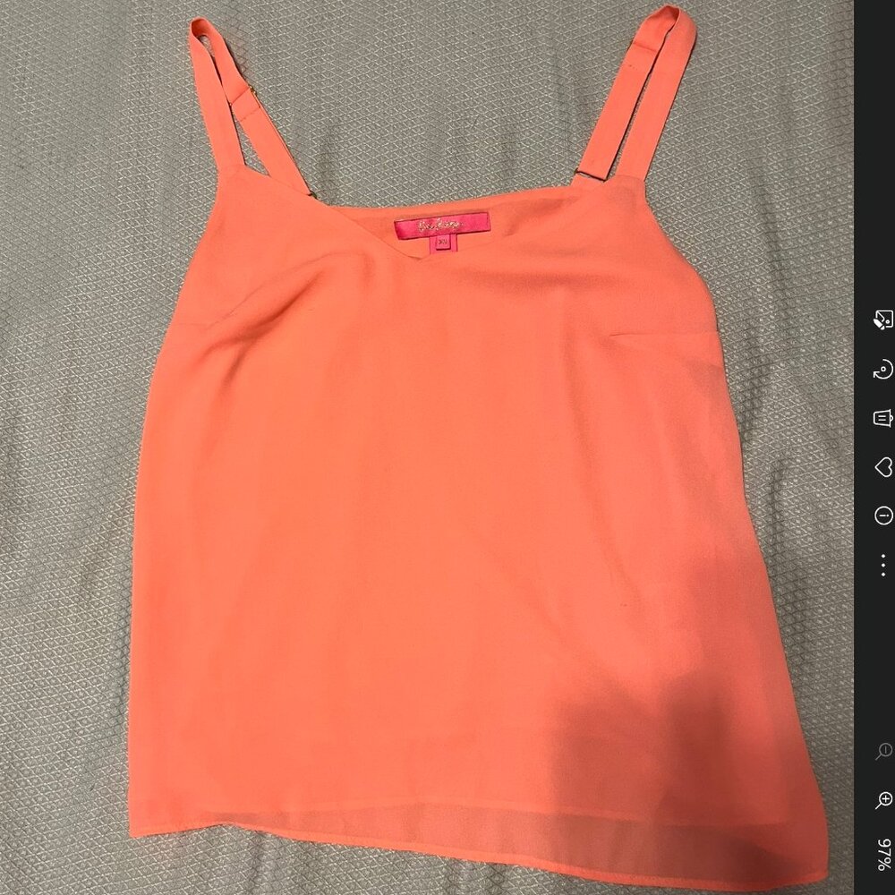 Lilly Pullitzer Coral Tank Size XS